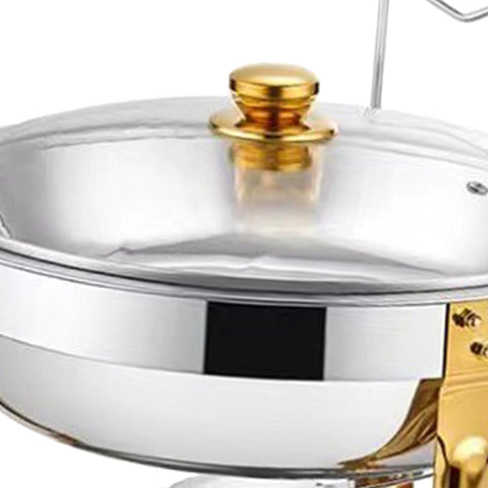 Crofta Chafing Dish Soup Warmer Pot Catering Food Warmer for Kitchen Family Holiday