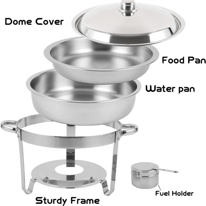 Crofta Chafing Dish Soup Warmer Pot Catering Food Warmer for Kitchen Family Holiday