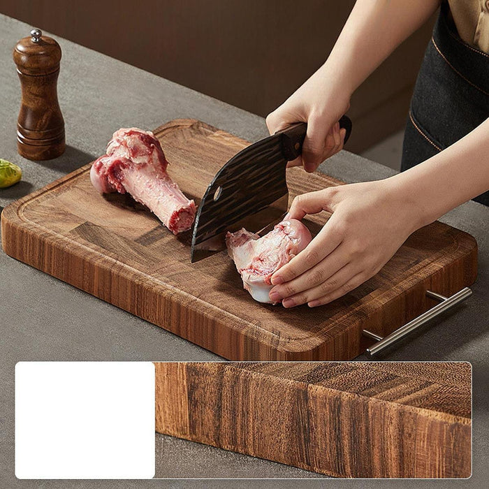 Wood Cutting Board for Kitchen Sturdy Chopping Board for Fruits Steak Cheese