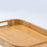 Crofta Bamboo Serving Tray Food Trays Decorative Tray for Living Room S