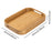 Crofta Bamboo Serving Tray Food Trays Decorative Tray for Living Room S