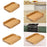 Crofta Bamboo Serving Tray Food Trays Decorative Tray for Living Room S