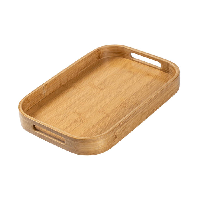 Crofta Bamboo Serving Tray Food Trays Decorative Tray for Living Room S