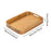 Crofta Bamboo Serving Tray Food Trays Decorative Tray for Living Room M