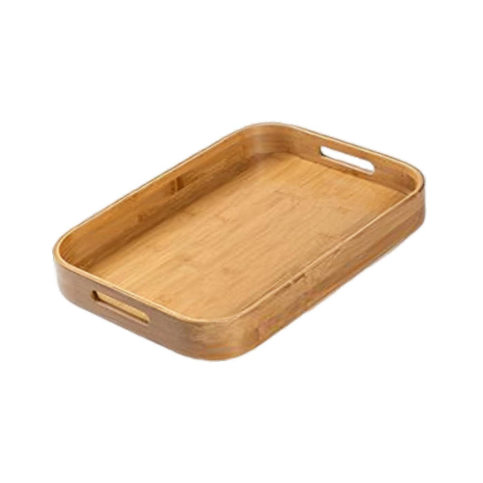 Crofta Bamboo Serving Tray Food Trays Decorative Tray for Living Room M