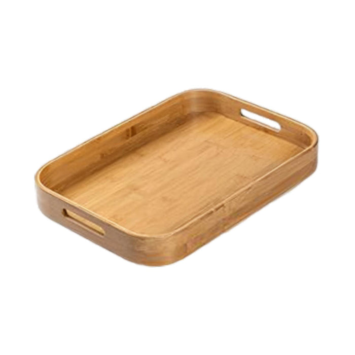 Crofta Bamboo Serving Tray Food Trays Decorative Tray for Living Room M