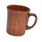 Crofta Wooden Cup Milk Portable Small Cold or Hot Drinks Polished Simple Coffee Mug L