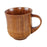 Crofta Wooden Cup Small Polished Simple Milk with Handle Drinking Cup Retro Tea Cup