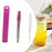 Crofta Reusable Straw Retractable for Drinking Keychain Gifts Long Telescopic Straw violet