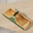 Dry Fruit Tray Handicraft Food Serving Basket for Living Room Hotel Home Use Green