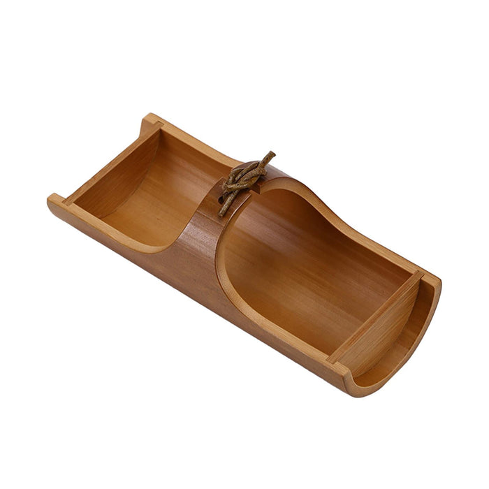 Dry Fruit Tray Handicraft Food Serving Basket for Living Room Hotel Home Use Brown