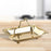 Towel Holder Tray Ball Foot Support Design Storage Organizer for Living Room Golden