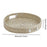 Crofta Woven Serving Tray Seagrass Round Woven Basket for Coffee Table Drinks Snack