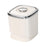 Crofta Rice Container Airtight Leakproof Lid Sealed Grain Storage for Dry Food Nuts silver plate