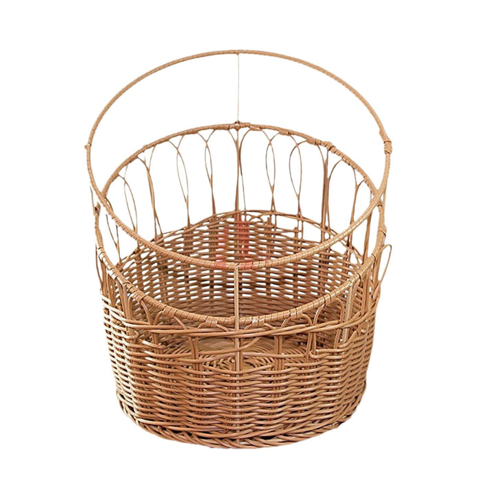 Crofta Vegetable Fruit Basket Waterproof Picnic Basket for Restaurant Camping Party