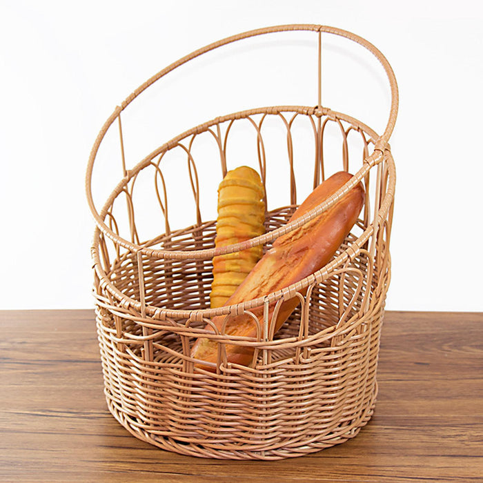 Crofta Vegetable Fruit Basket Waterproof Picnic Basket for Restaurant Camping Party