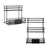 Syrup Bottle Display Stand Metal Storage Rack for Tabletop Pantry Coffee Bar 24.5x17.5x23cm