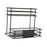 Syrup Bottle Display Stand Metal Storage Rack for Tabletop Pantry Coffee Bar 24.5x17.5x23cm