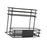 Syrup Bottle Display Stand Metal Storage Rack for Tabletop Pantry Coffee Bar 24.5x17.5x23cm