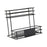 Syrup Bottle Display Stand Metal Storage Rack for Tabletop Pantry Coffee Bar 24.5x17.5x23cm