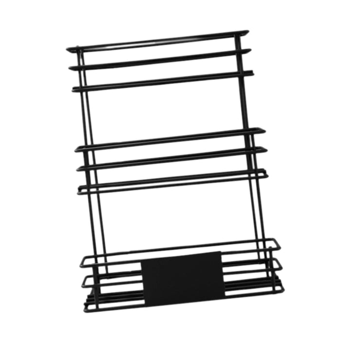 Syrup Bottle Display Stand Metal Storage Rack for Tabletop Pantry Coffee Bar 36x31x39.5cm