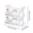 Crofta Tea Storage Box with Dividers Tea Bags Organizer for Desktop Cabinet Bedroom 3 tier