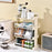 Crofta Tea Storage Box with Dividers Tea Bags Organizer for Desktop Cabinet Bedroom 4 tier