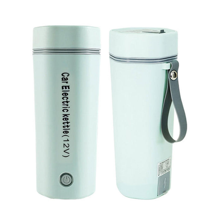 Crofta Car Heating Cup Leakproof Coffee Tea Cup Smart Heating Car Cup for Tea Water green 12V