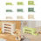 Crofta Refrigerator Egg Storage Rolling Slide Egg Storage Box for Kitchen Organizer 2 layer light green