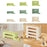 Crofta Refrigerator Egg Storage Rolling Slide Egg Storage Box for Kitchen Organizer 2 layer light green