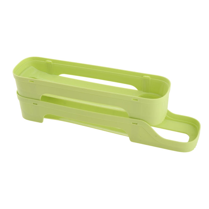 Crofta Refrigerator Egg Storage Rolling Slide Egg Storage Box for Kitchen Organizer 2 layer light green