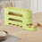 Crofta Refrigerator Egg Storage Rolling Slide Egg Storage Box for Kitchen Organizer 3 layer light green