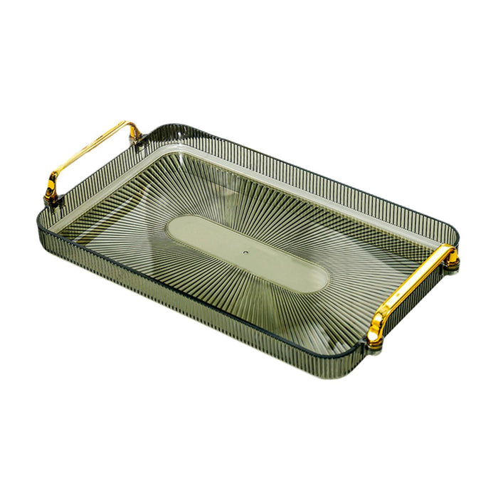 Crofta Serving Tray Perfume Cosmetic Storage Organizer for Office Breakfast Kitchen green