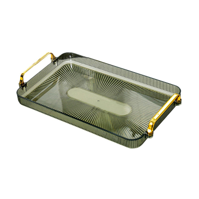 Crofta Serving Tray Perfume Cosmetic Storage Organizer for Office Breakfast Kitchen green