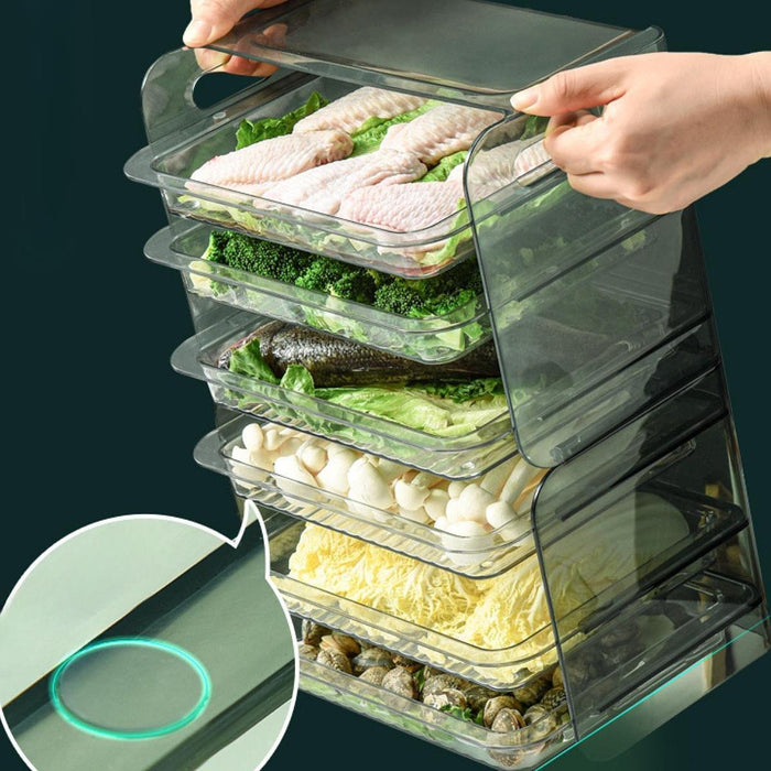 Crofta Food Preparation Plate Multi Layer Food Prep Tray for Home Pantry Restaurant white 3 layer