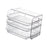 Crofta Food Preparation Plate Multi Layer Food Prep Tray for Home Pantry Restaurant white 3 layer