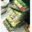 Crofta Food Preparation Plate Multi Layer Food Prep Tray for Home Pantry Restaurant green 3 layer