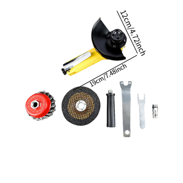 Crofta Angle Grinder Kit 2 in 1 High Speed Deruster for Deburring Home DIY Projects