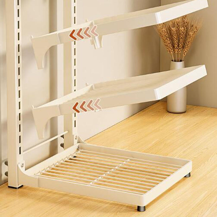 Crofta Pot Pan Rack Carbon Steel Organized Space Saving Pot Holder Rack for Cabinet 2 Tier