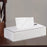 Crofta Tissue Box Holder Tissue Cover Facial Tissue Holder for Bedroom Office Hotel Silver