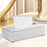 Crofta Tissue Box Holder Tissue Cover Facial Tissue Holder for Bedroom Office Hotel Silver