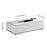 Crofta Tissue Box Holder Tissue Cover Facial Tissue Holder for Bedroom Office Hotel Silver