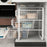 Crofta Kitchen Cabinet Organizer Sink Organizer for Bathrooms Offices Food Pantries 43cmx33.5cmx49cm