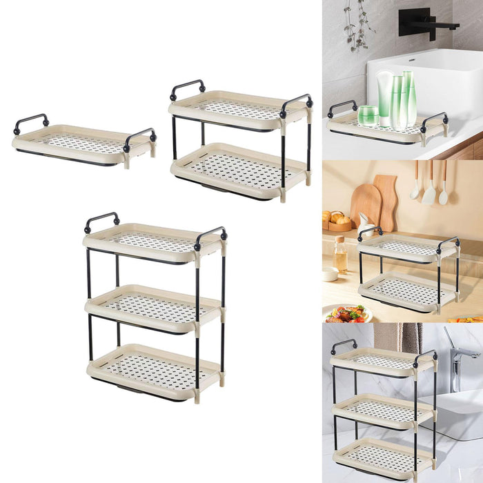 Crofta Cup Drying Rack Vanity Tray Coffee Cup Stand for Desktop Kitchen Room 1 layer