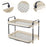 Crofta Cup Drying Rack Vanity Tray Coffee Cup Stand for Desktop Kitchen Room 2 layer