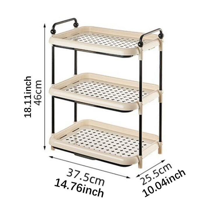 Crofta Cup Drying Rack Vanity Tray Coffee Cup Stand for Desktop Kitchen Room 3 layer