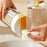 Crofta Spaghetti Storage Container Cereal Storage Cylinder for Dry Food Beans Pasta White