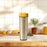 Crofta Spaghetti Storage Container Cereal Storage Cylinder for Dry Food Beans Pasta Yellow