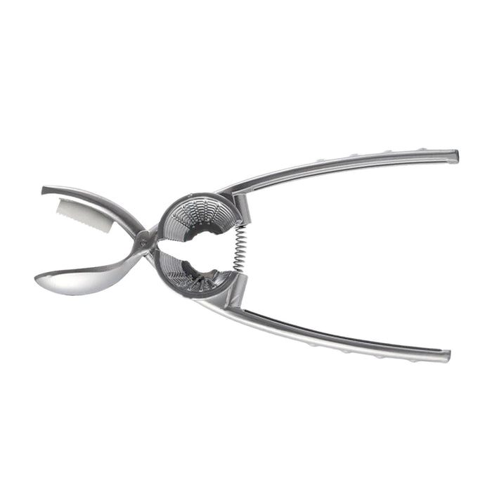 Crofta 2 in 1 Nutcracker Nut Crack Sheller Pliers for Pistachio Almonds Brazil Nuts Argent