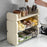 Crofta Tea Bag Organizer 3 Tier Portable Tea Storage Box for Pantry Kitchen Cabinet White